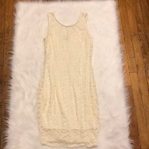 Cream lace dress